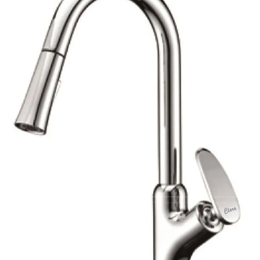 Vòi chậu rửa bát dây rút nóng lạnh Clara CF-45354B