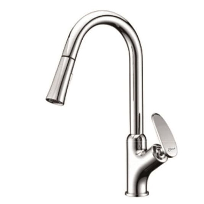 Vòi chậu rửa bát dây rút nóng lạnh Clara CF-45354B