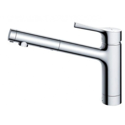 Vòi rửa bát nóng lạnh dây rút TOTO TKS05304J