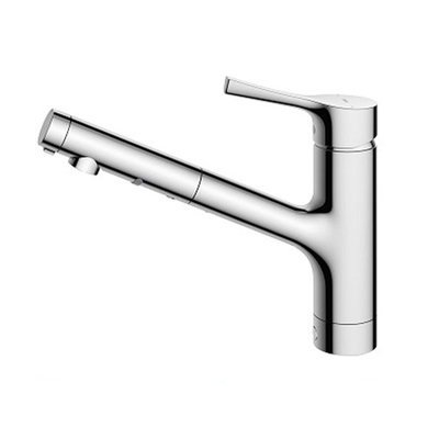 Vòi rửa bát nóng lạnh dây rút TOTO TKS05305JA