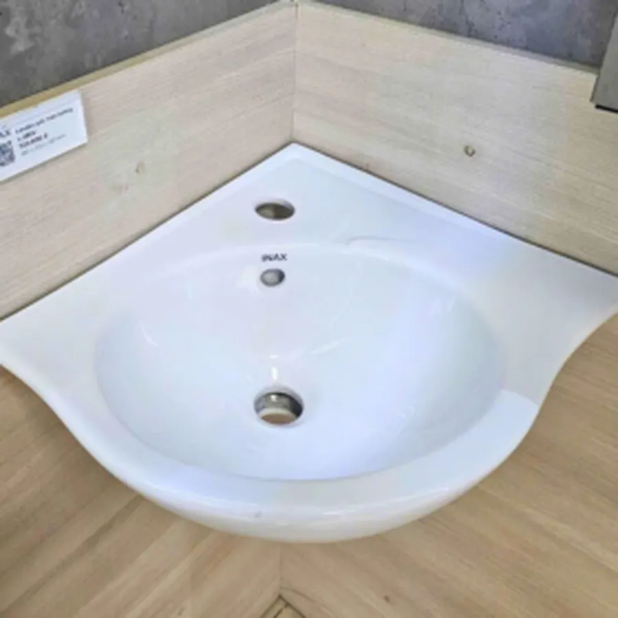 Lavabo chậu rửa mặt góc nhỏ đẹp Inax L-281V/BW1