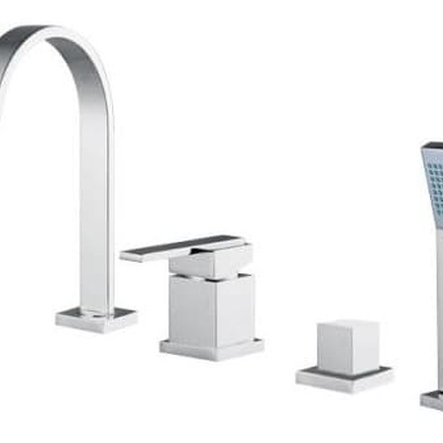 Vòi bồn tắm gắn thành bồn mạ chrome Clara CF-61359