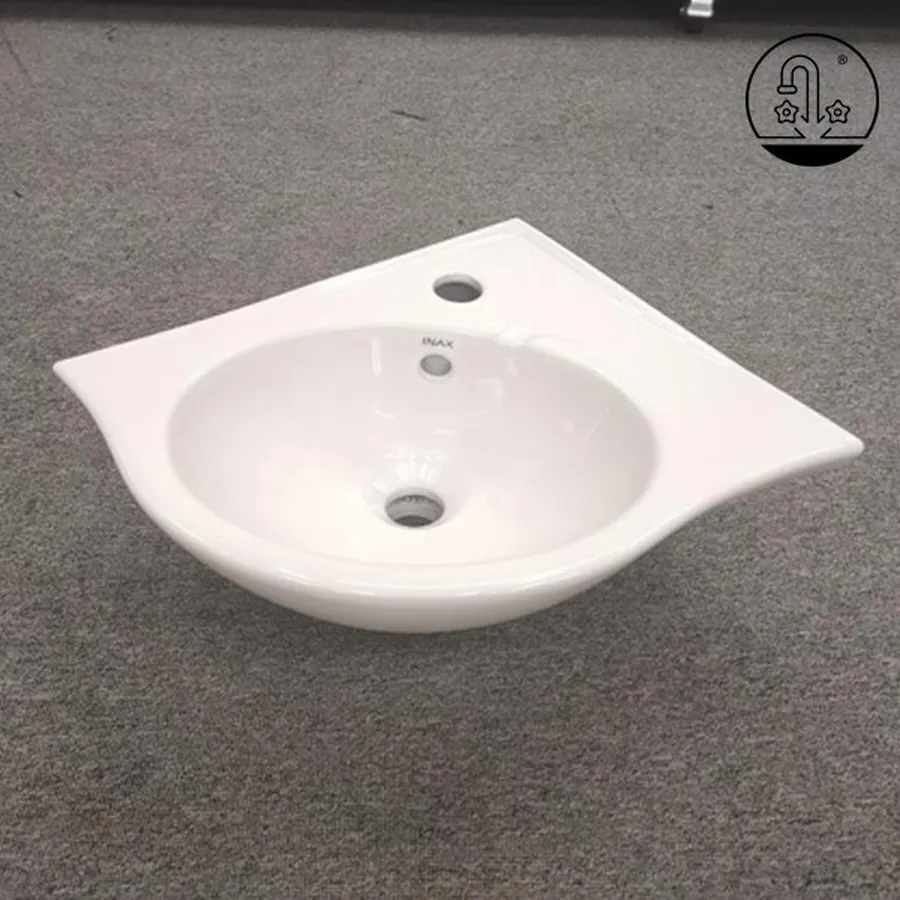 Lavabo chậu rửa mặt góc nhỏ đẹp Inax L-281V/BW1