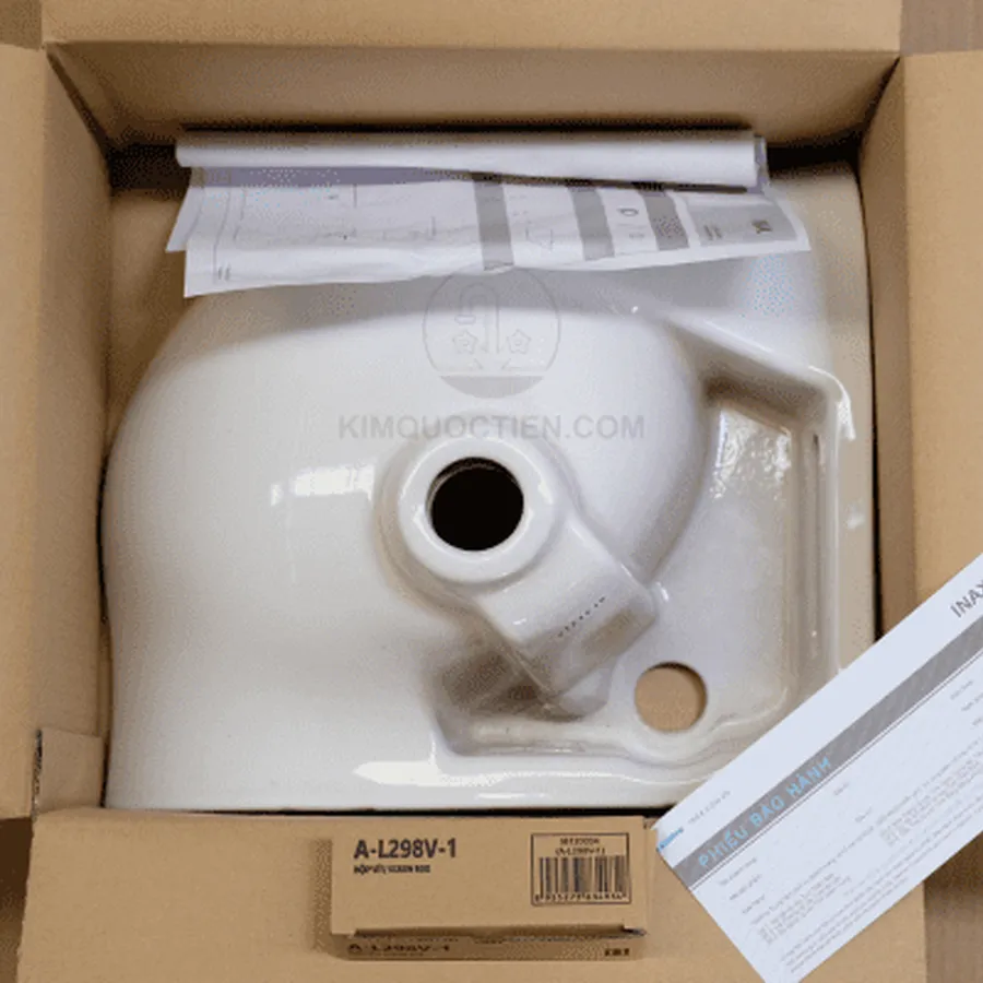 Lavabo chậu rửa mặt góc nhỏ đẹp Inax L-281V/BW1