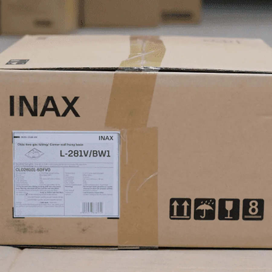 Lavabo chậu rửa mặt góc nhỏ đẹp Inax L-281V/BW1