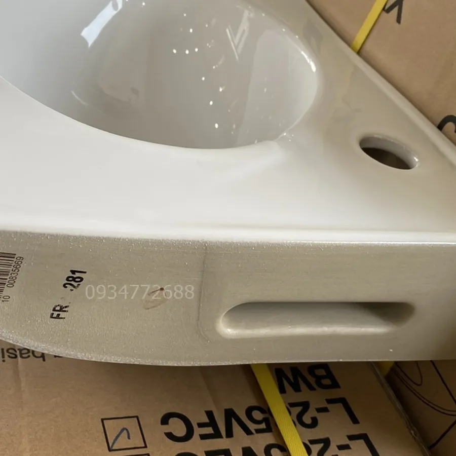 Lavabo chậu rửa mặt góc nhỏ đẹp Inax L-281V/BW1