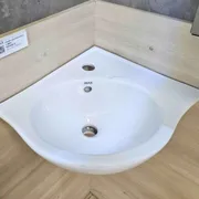 Lavabo chậu rửa mặt góc nhỏ đẹp Inax L-281V/BW1