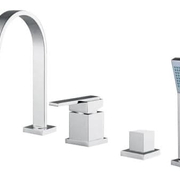 Vòi bồn tắm gắn thành bồn mạ chrome Clara CF-61359