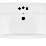 Chậu rửa mặt dương vành 3 lỗ Inax AL-2397VEC men Aqua Ceramic