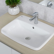 Chậu rửa mặt bàn đá dương vành Inax AL-2398V Aqua Ceramic