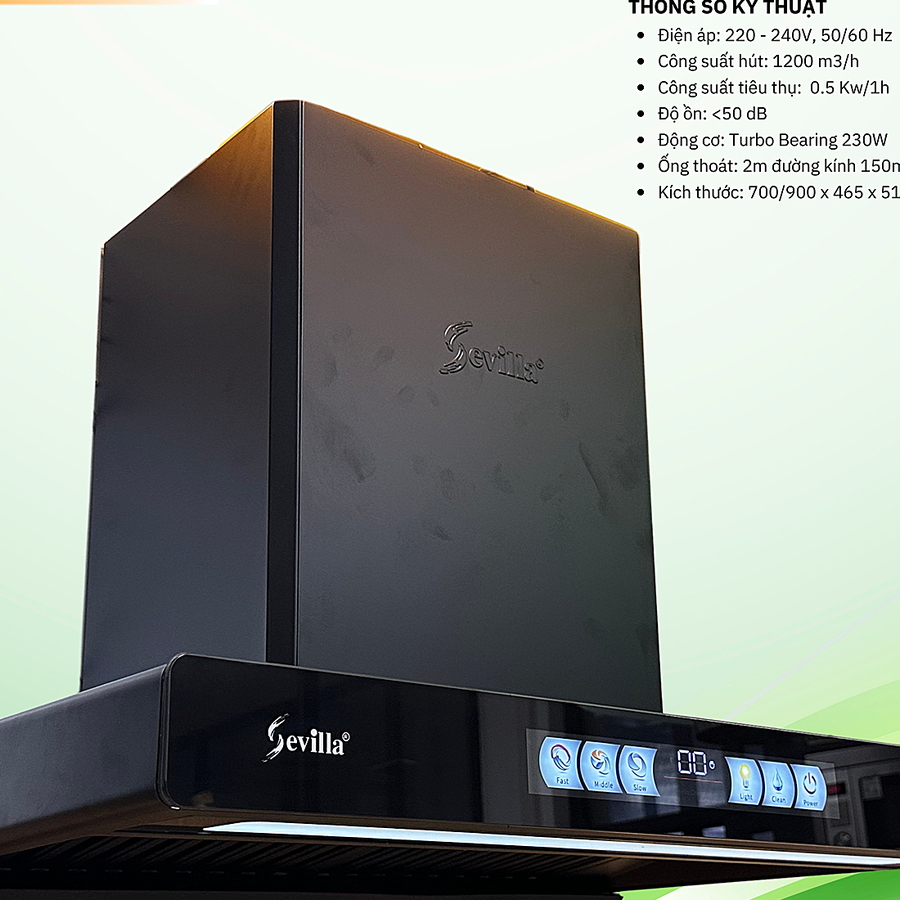 Máy hút mùi chữ T Sevilla SV-BT87