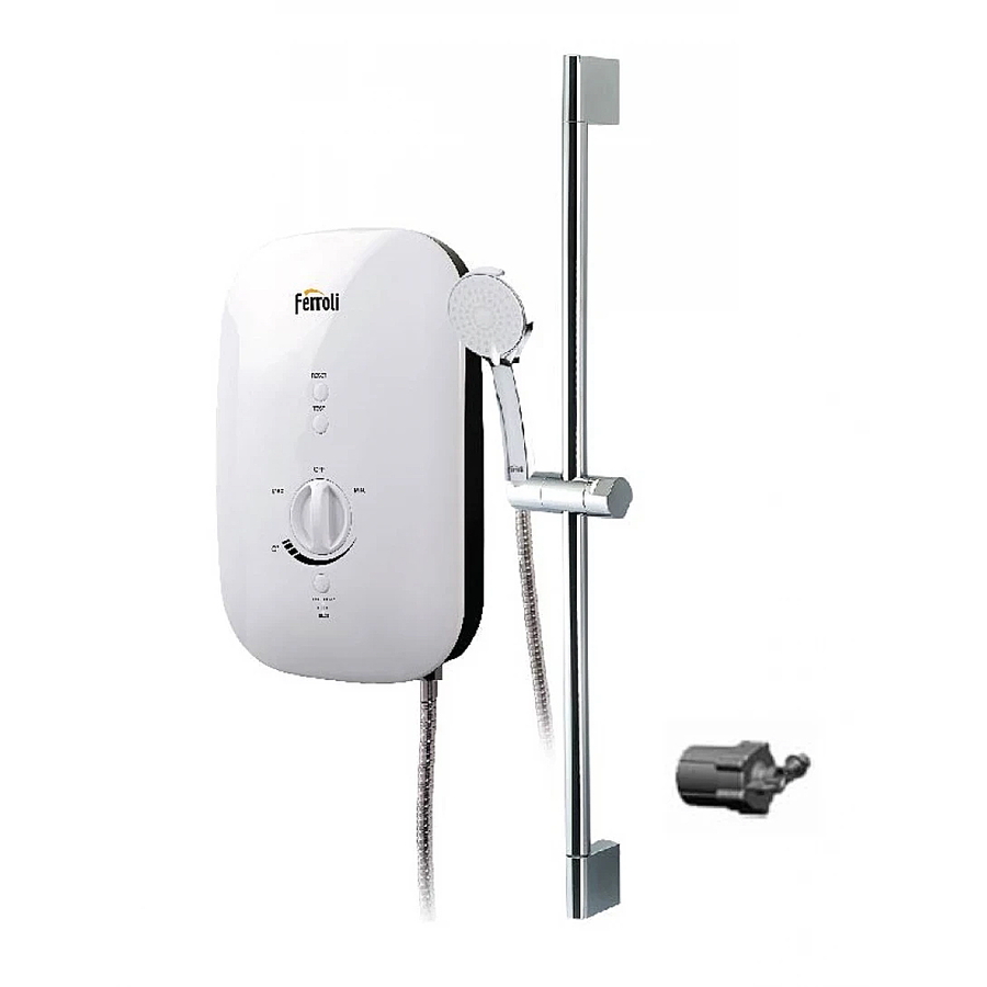 Máy Nước Nóng Ferroli DIVO SSP 4.5S (Trực Tiếp, Có Bơm, Có Tay Sen)