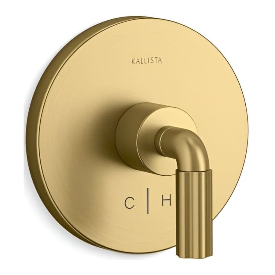 Mặt nạ điều chỉnh nhiệt độ sen tắm màu đồng Kallista P32418-LV-2MB