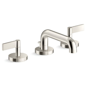 Vòi chậu rửa mặt 3 chân cổ thấp màu nickel Kallista P32444-LV-SN