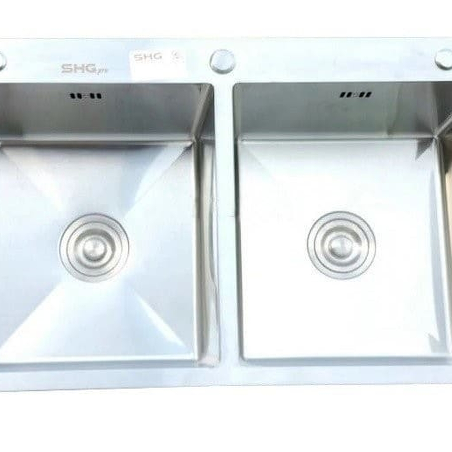 Chậu Rửa Bát 2 Hố Sơn Hà Xanh SHG 8350C