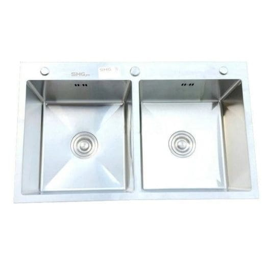 Chậu Rửa Bát 2 Hố Sơn Hà Xanh SHG 8350C