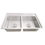 Chậu Rửa Bát 2 Hố Sơn Hà Xanh SHG 8350S