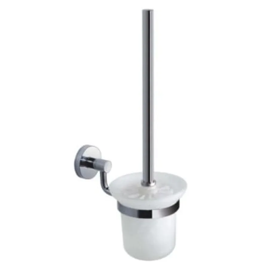 Giá đỡ và chổi cọ bồn vệ sinh mạ chrome Clara CA011-6