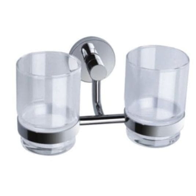 Giá đựng cốc đánh răng mạ chrome Clara CA011-5