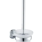 Giá đỡ và chổi cọ bồn vệ sinh mạ chrome Clara CA15-6