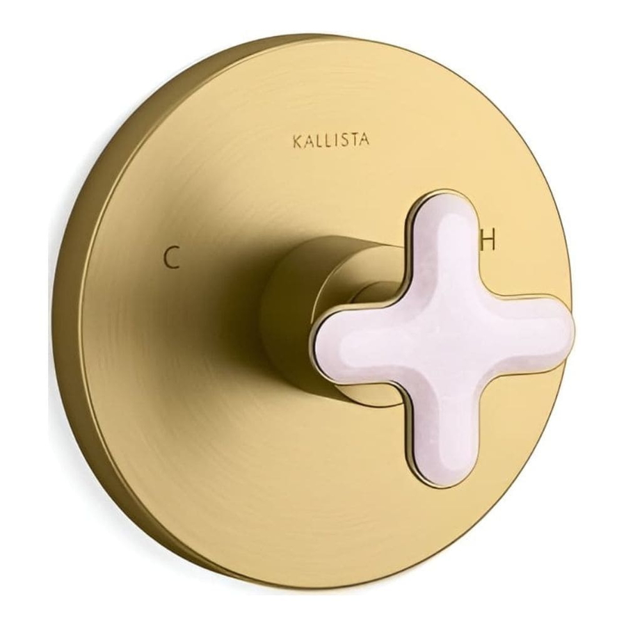 Mặt nạ điều chỉnh nhiệt độ sen tắm màu đồng Kallista P32708-RST-2MB