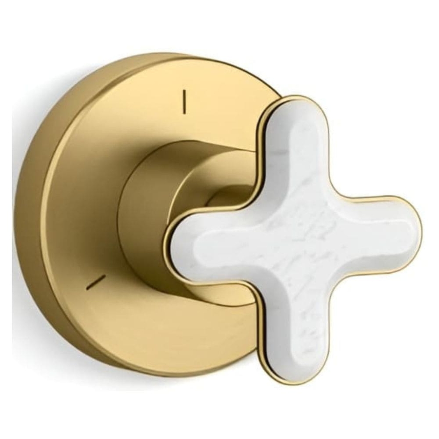 Mặt nạ chuyển đổi hướng nước sen tắm màu đồng Kallista P32709-WC-2MB