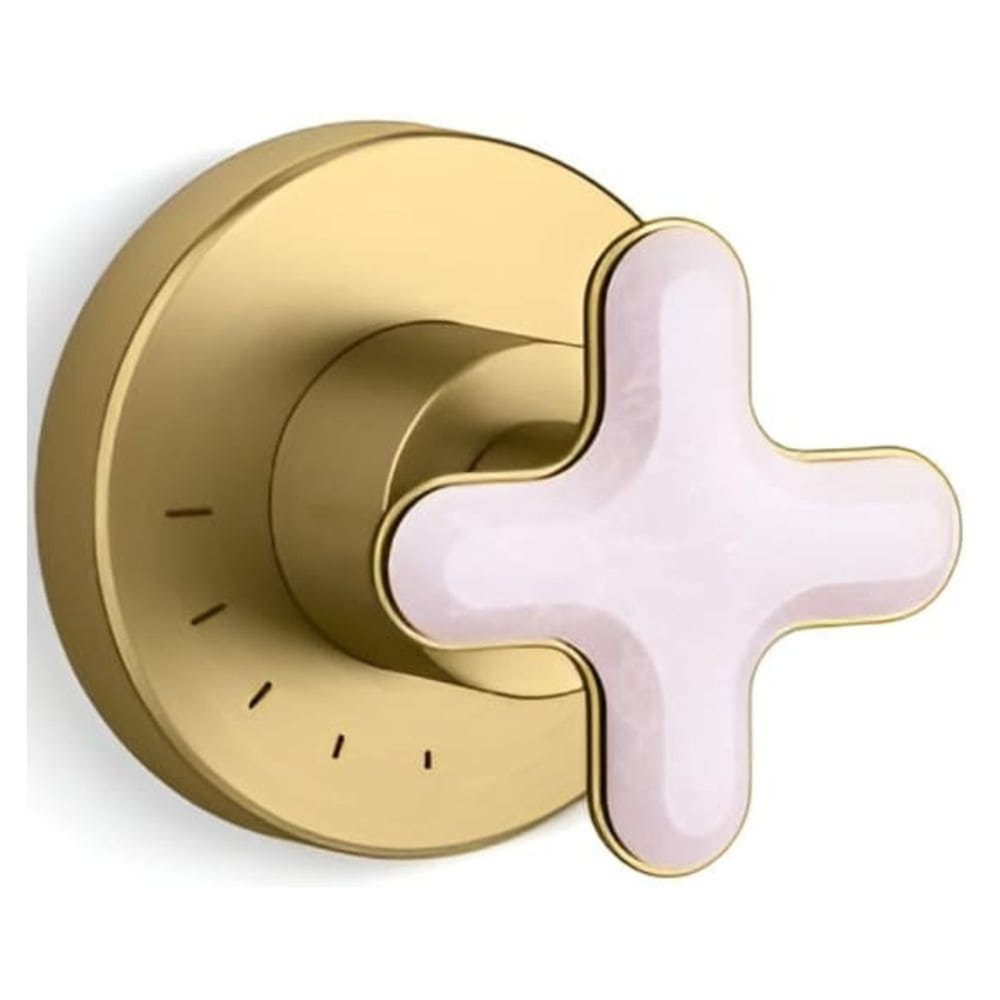 Mặt nạ điều khiển lưu lượng sen tắm màu đồng Nickel Kallista P32710-RST-2MB