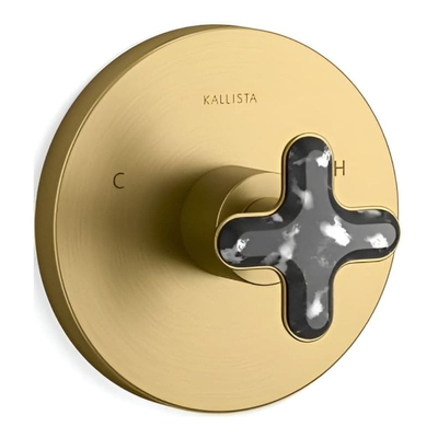 Mặt nạ điều chỉnh nhiệt độ sen tắm màu đồng Kallista P32708-JST-2MB