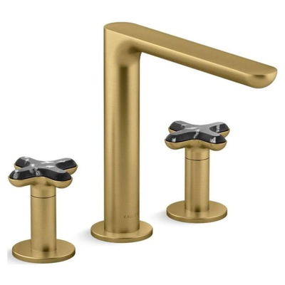 Vòi bồn tắm 3 chân nóng lạnh màu đồng Kallista P32711-JST-2MB