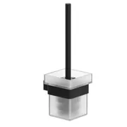 Giá đỡ và chổi cọ bồn vệ sinh mạ đen Clara CA09-6