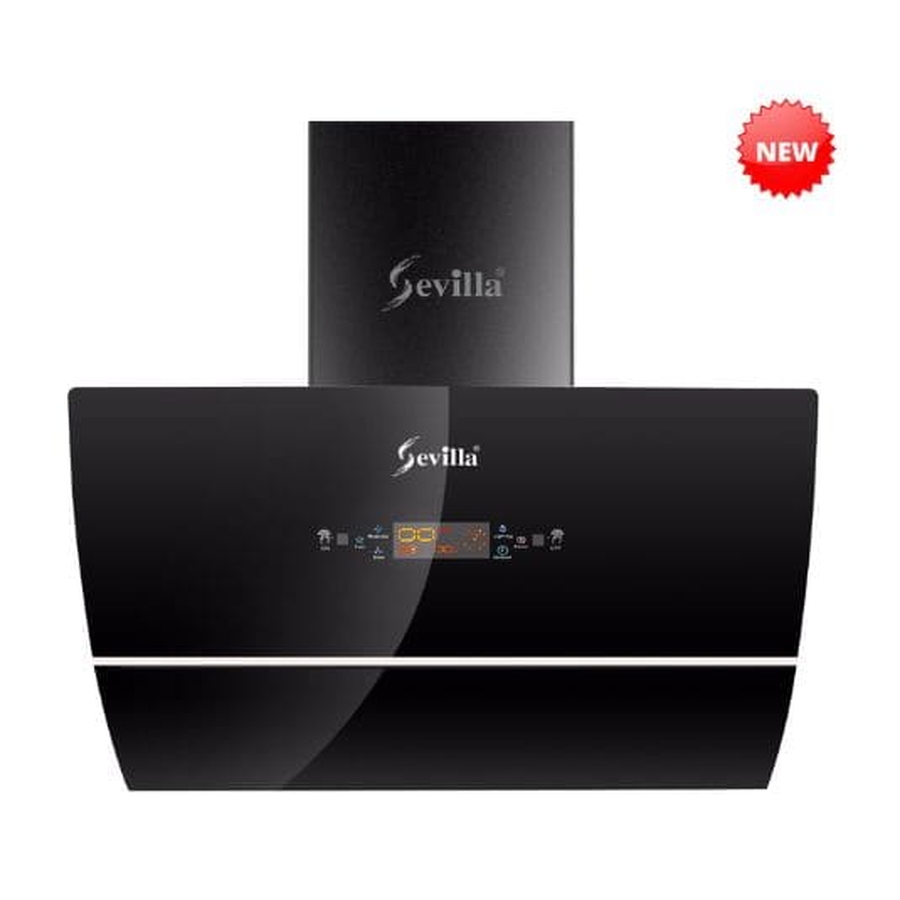 Máy hút khói khử mùi kính vát cao cấp Sevilla SV-PS09