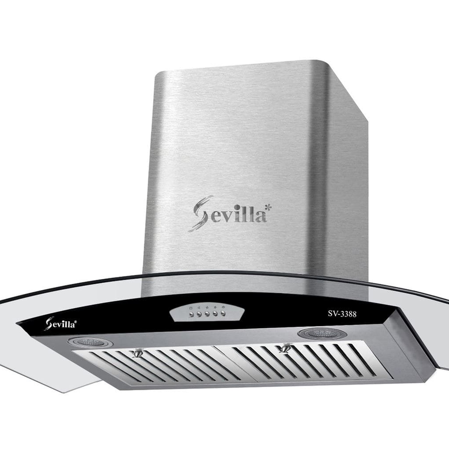 Máy hút khói khử mùi kính cong cao cấp Sevilla SV-3388S1/90