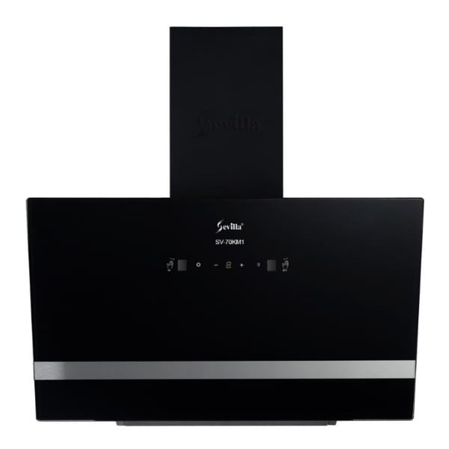 Máy hút khói khử mùi kính vát cao cấp Sevilla SV-70KM1