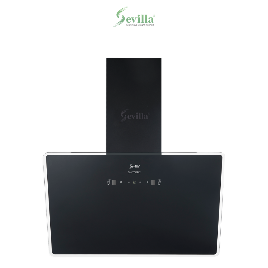 Máy hút khói khử mùi kính vát cao cấp Sevilla SV-90KM2