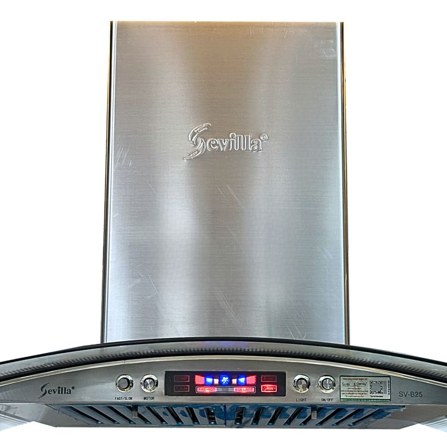 Máy hút khói khử mùi kính cong cao cấp Sevilla SV-B25