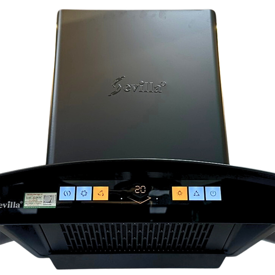 Máy hút khói khử mùi kính cong cao cấp Sevilla SV-Q468