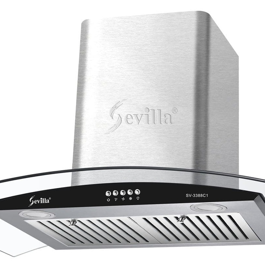 Máy hút khói khử mùi kính cong cao cấp Sevilla SV-3388C1