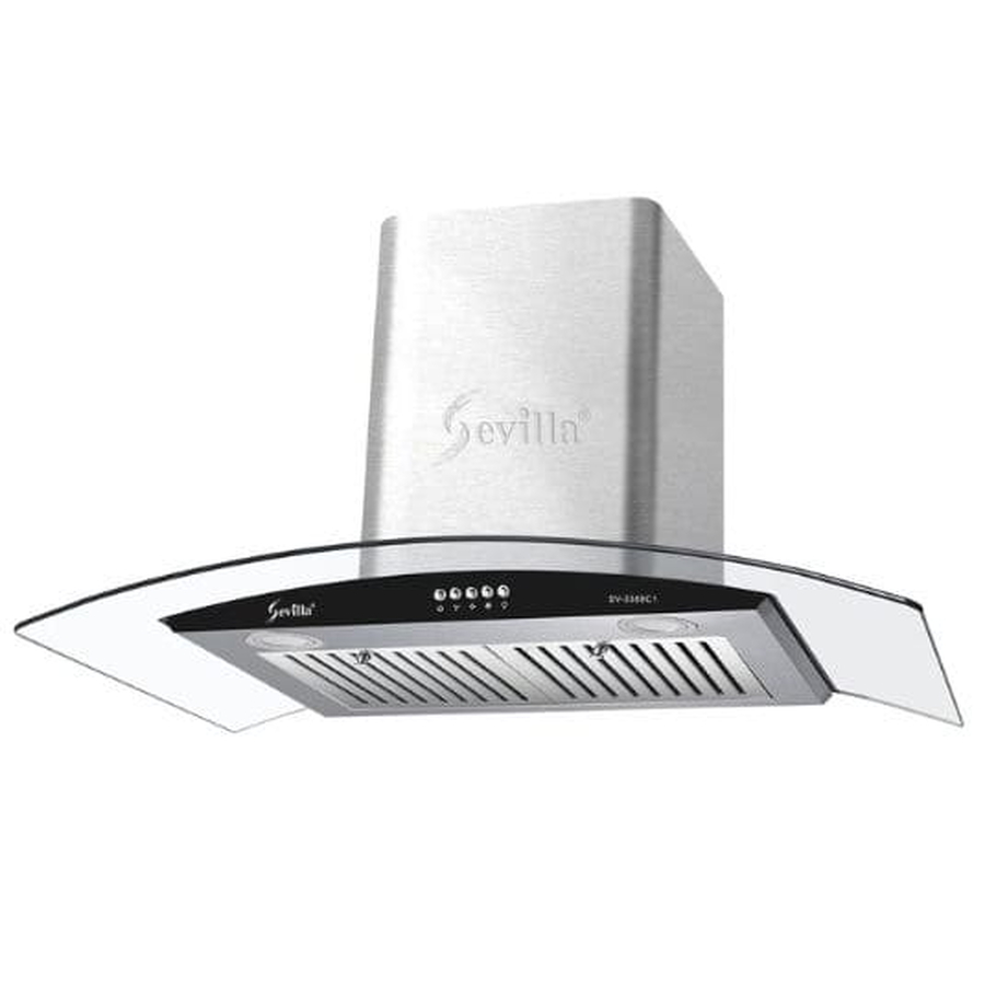 Máy hút khói khử mùi kính cong cao cấp Sevilla SV-3388C1
