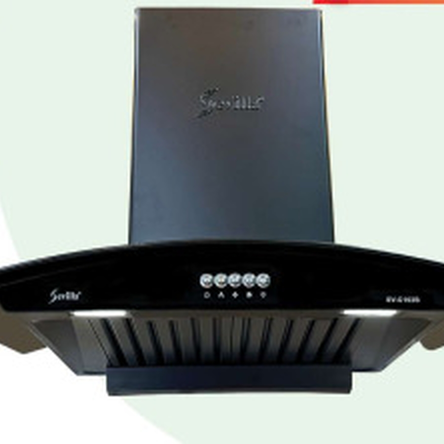 Máy hút khói khử mùi kính cong cao cấp Sevilla SV-C102B