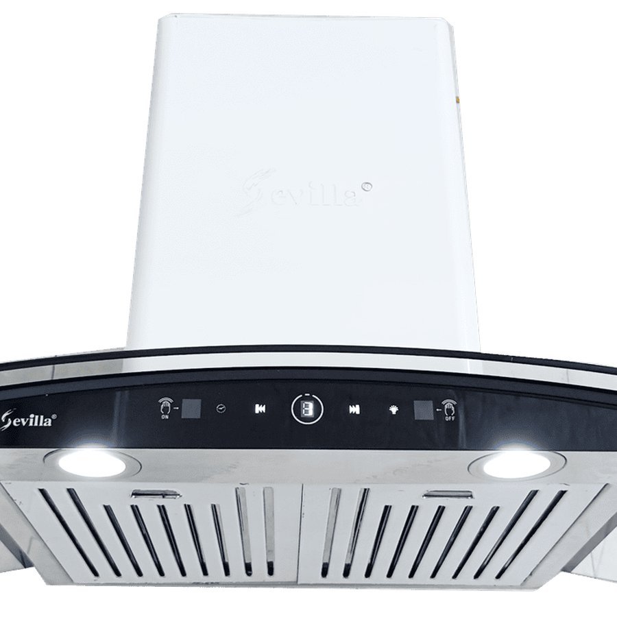 Máy hút khói khử mùi kính cong cao cấp Sevilla SV-C107