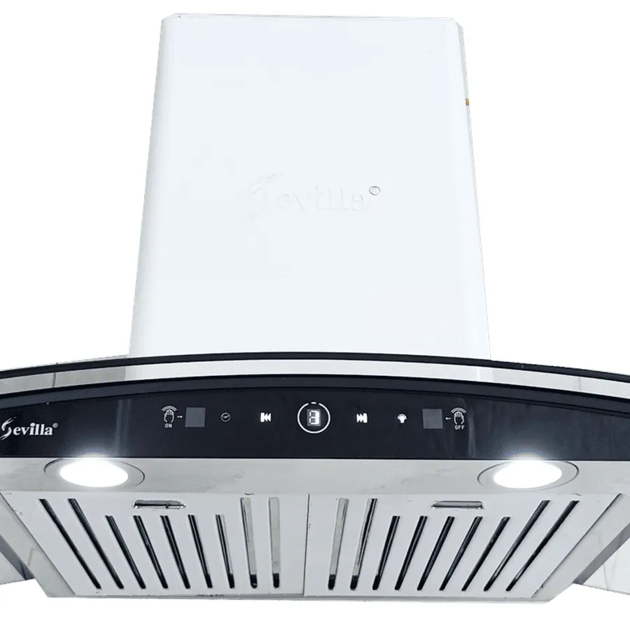 Máy hút khói khử mùi kính cong cao cấp Sevilla SV-C107