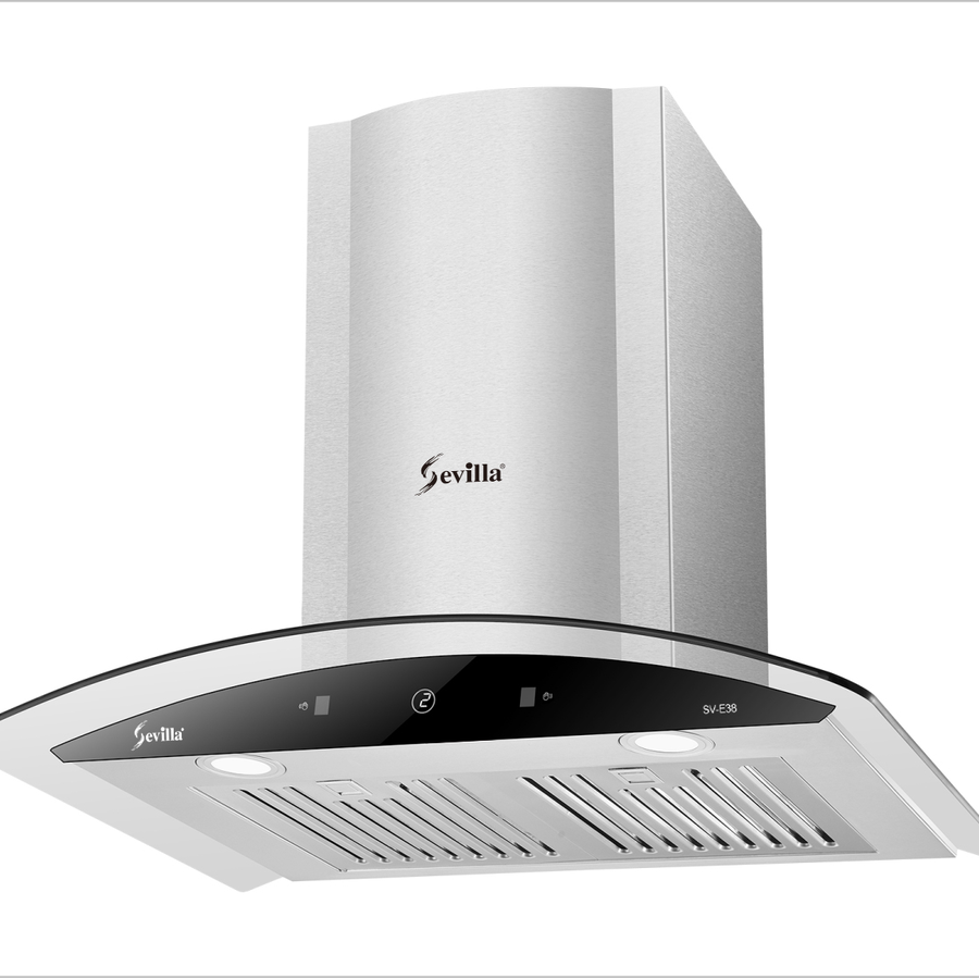 Máy hút khói khử mùi kính cong cao cấp Sevilla SV-E38