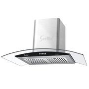 Máy hút khói khử mùi kính cong cao cấp Sevilla SV-3388C1
