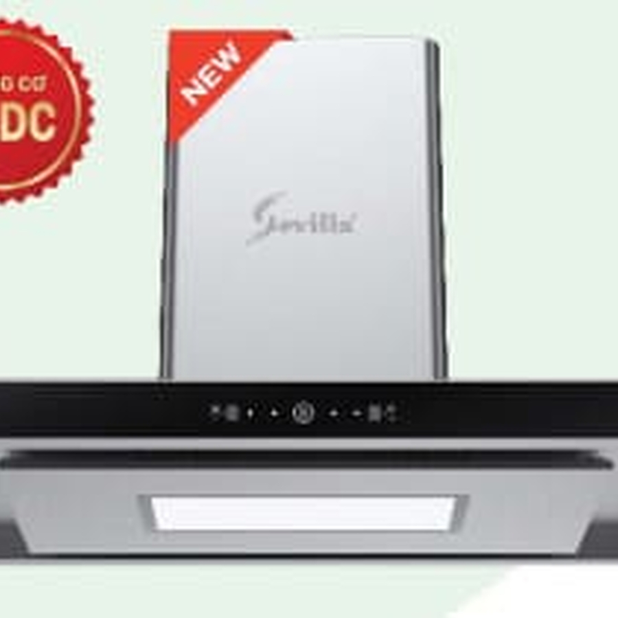 Máy hút khói khử mùi kính cong cao cấp Sevilla SV-T89BLDC