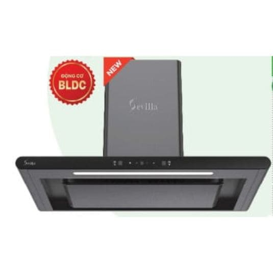 Máy hút khói khử mùi kính cong cao cấp Sevilla SV-T97BLDC