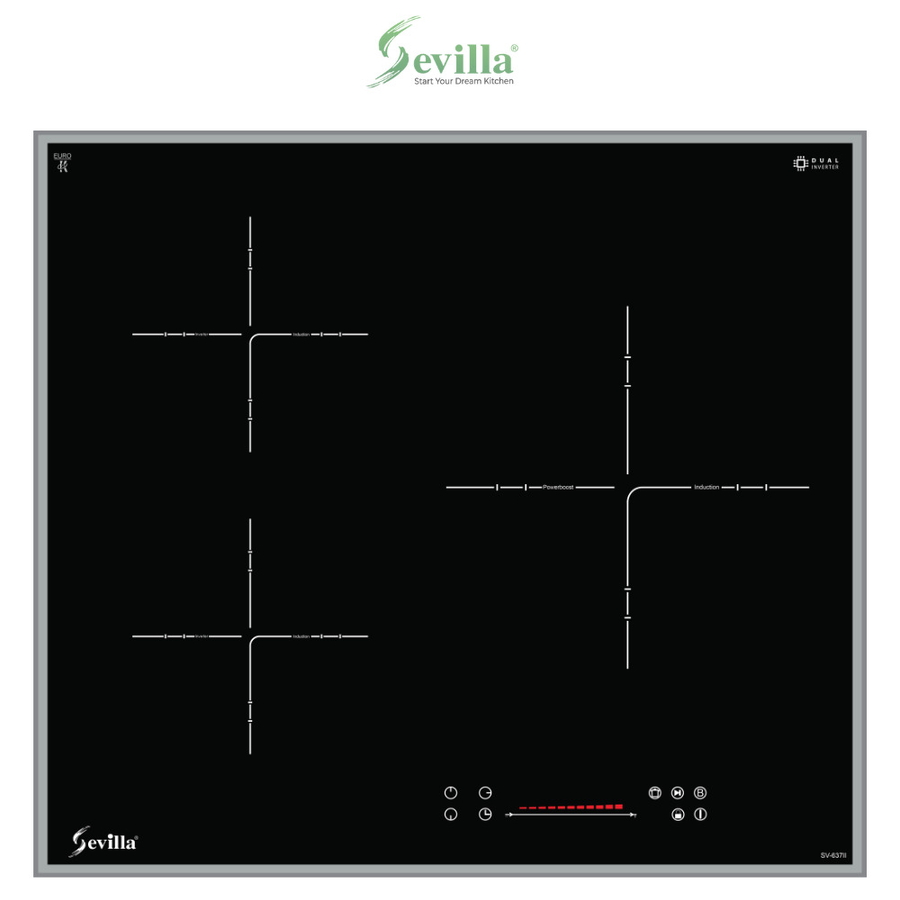 Bếp điện từ 2 vùng nấu cao cấp Sevilla SV-637II