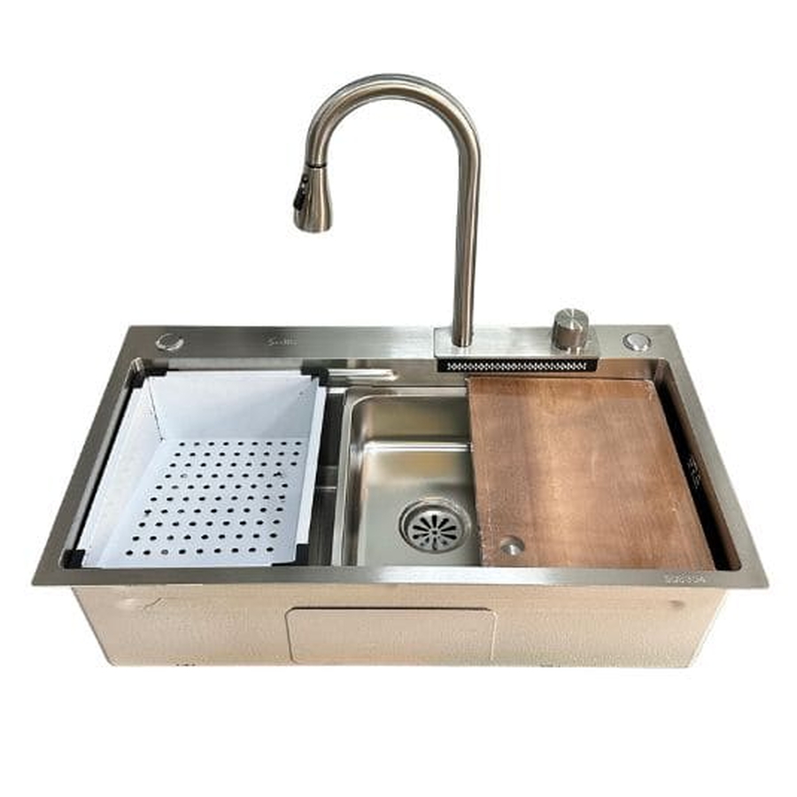 Chậu HANDMADE 01 hố kiểu dáng Châu Âu Sevilla SV-HC combo 7846