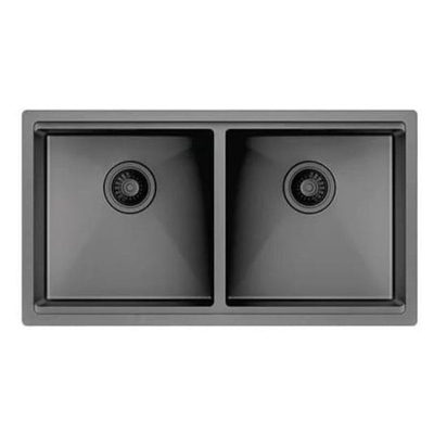 Chậu rửa bát 2 hố inox304 Clara CSS-24BK(Đen)