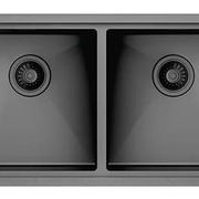 Chậu rửa bát 2 hố inox304 Clara CSS-24BK(Đen)