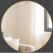 Gương khung nhôm Hình Tròn 600mm GLS BF5GC80